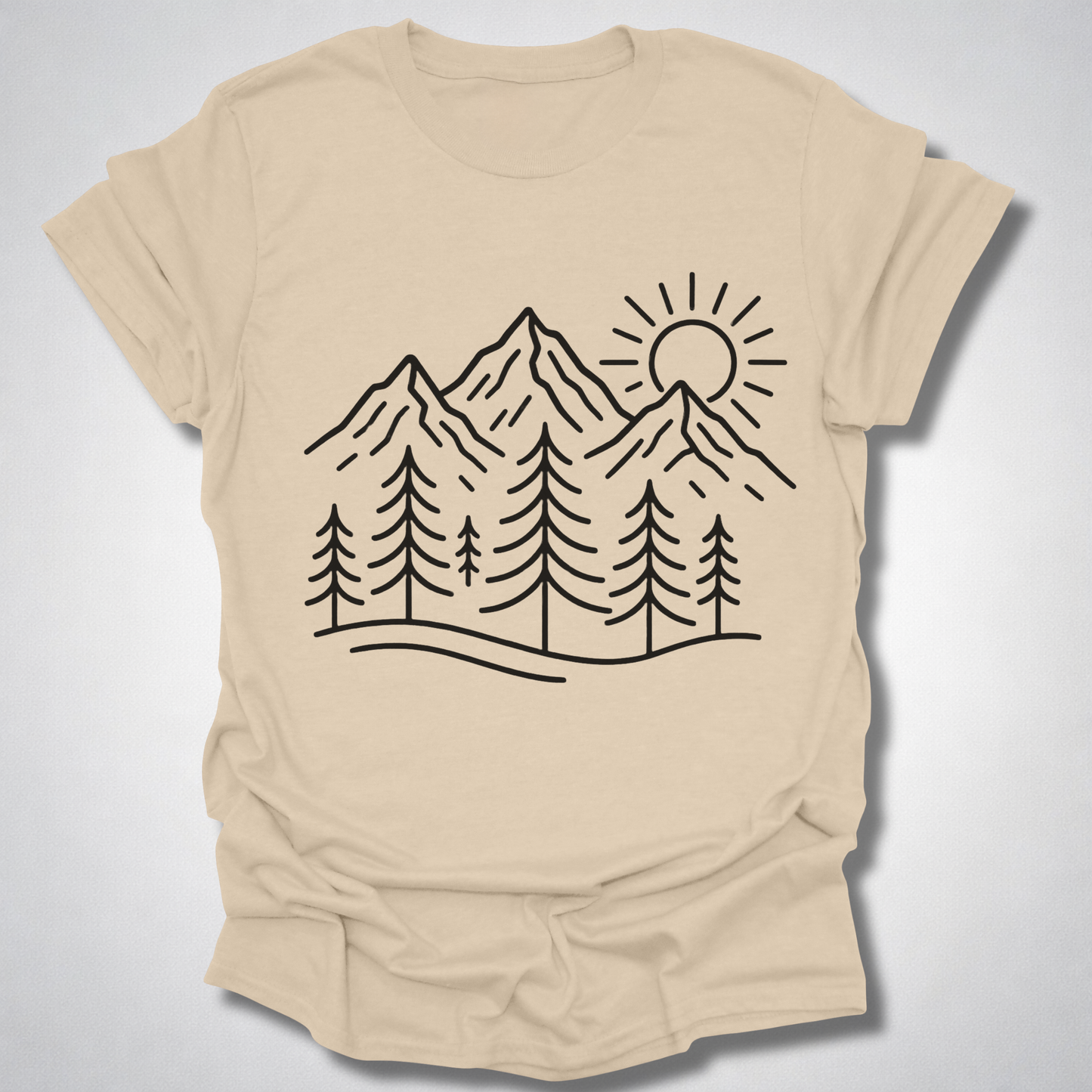Mountain Sunrise T-Shirt – Quiet Escape Graphic Tee