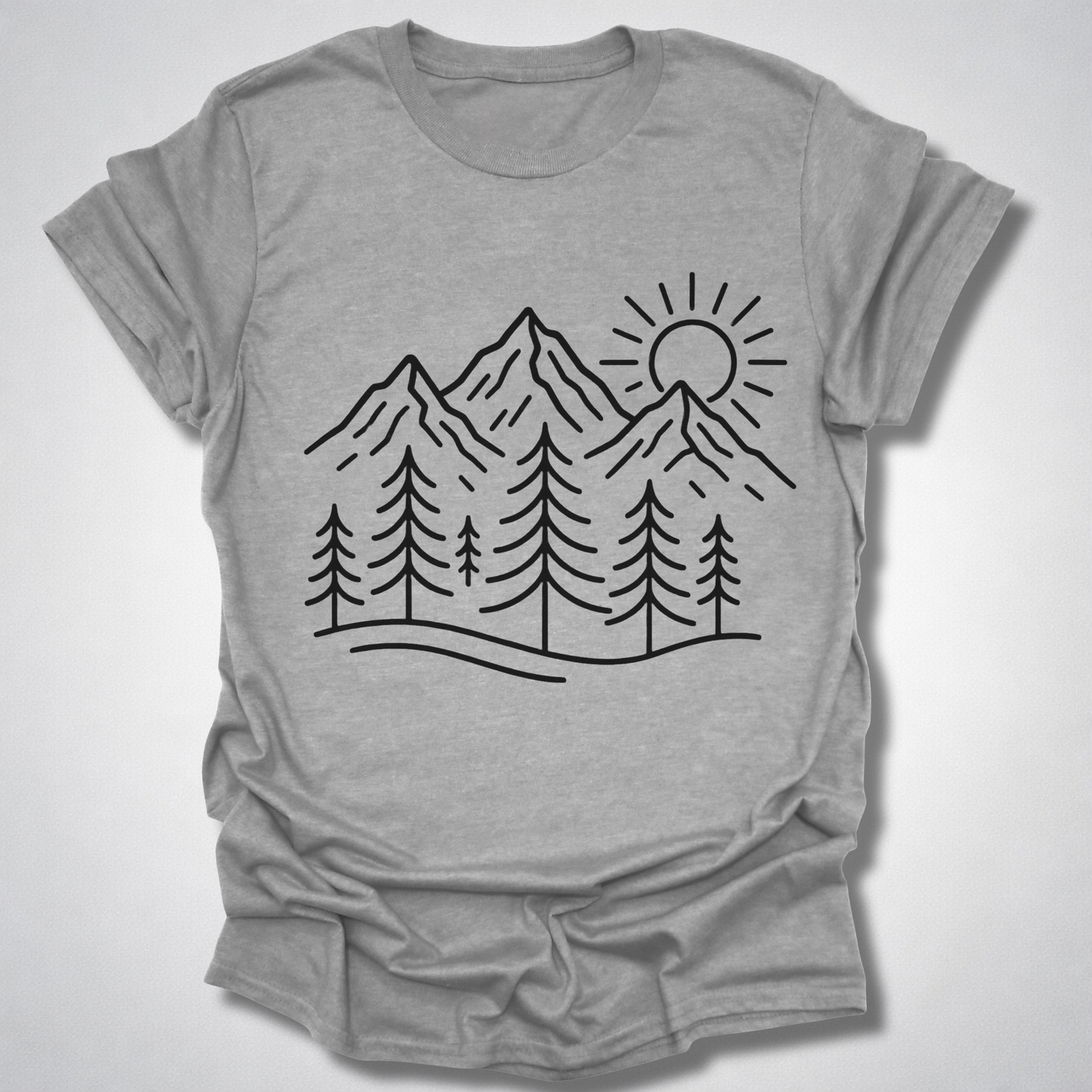 Mountain Sunrise T-Shirt – Quiet Escape Graphic Tee